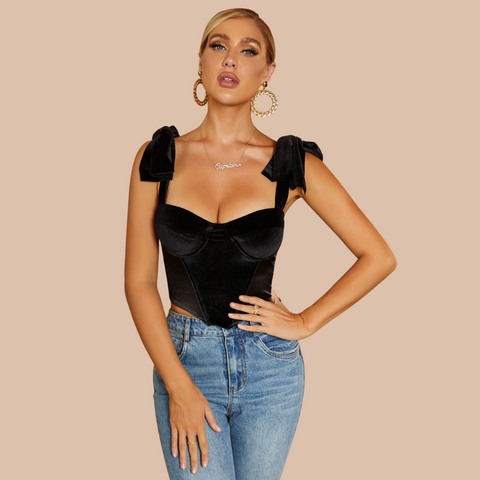 Montana Velvet Crop Top