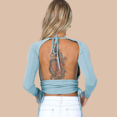 Grace Backless Crop Top