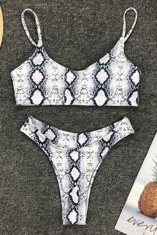 Bikini-Set mit Leopardenmuster (mehrfarbig)