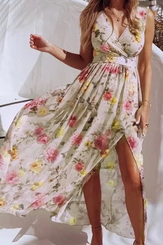 Sweet escape split maxi dress