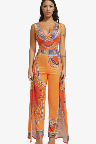 Party-Jumpsuit mit tiefem V-Ausschnitt