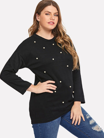 Thin Beaded Knitted Long Sleeves