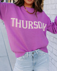 Thursday In Lilac Knit Sweater