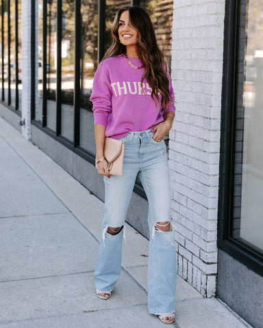 Thursday In Lilac Knit Sweater