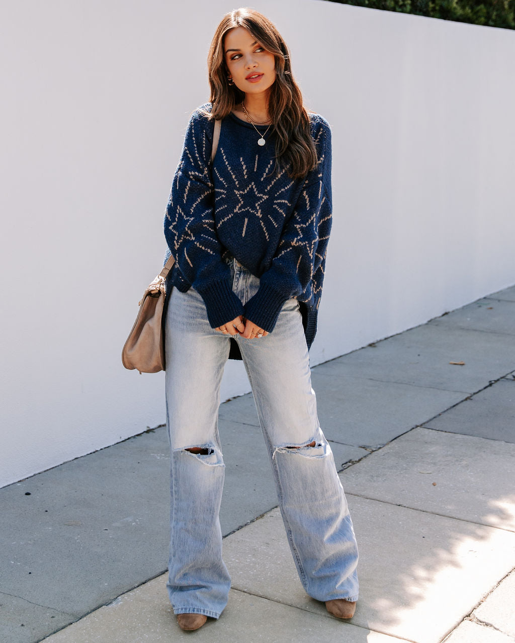 Stargazing Relaxed Knit Sweater