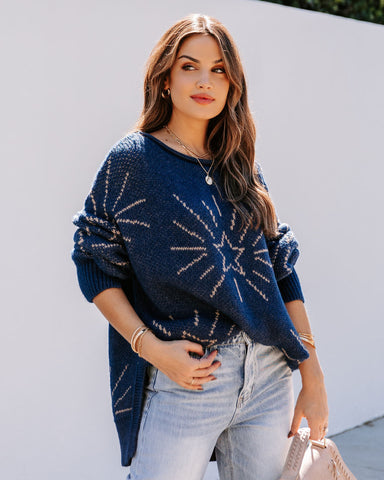 Stargazing Relaxed Knit Sweater