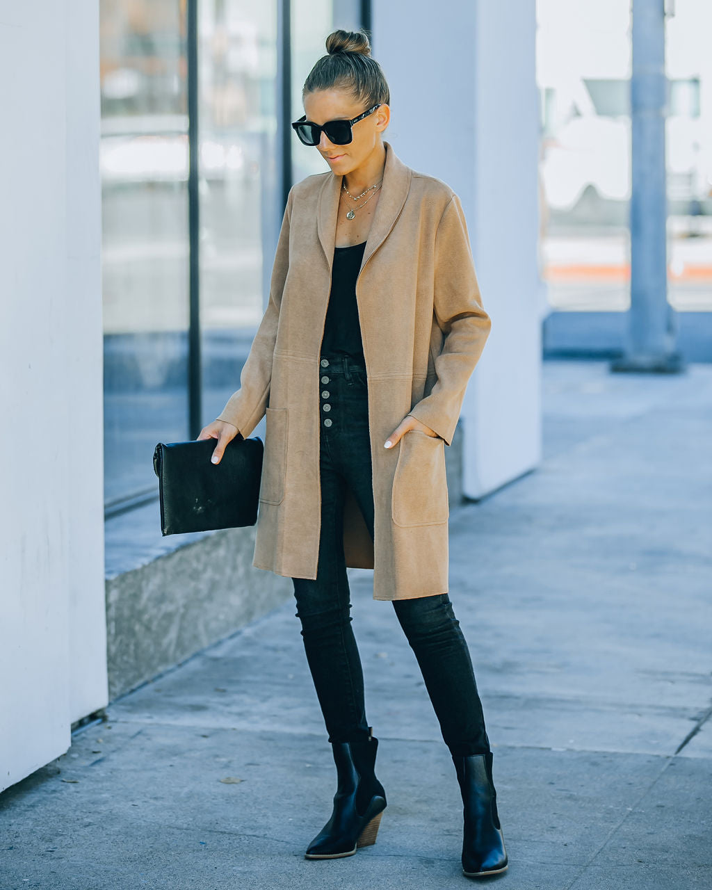 Vancouver Pocketed Coat - Tan