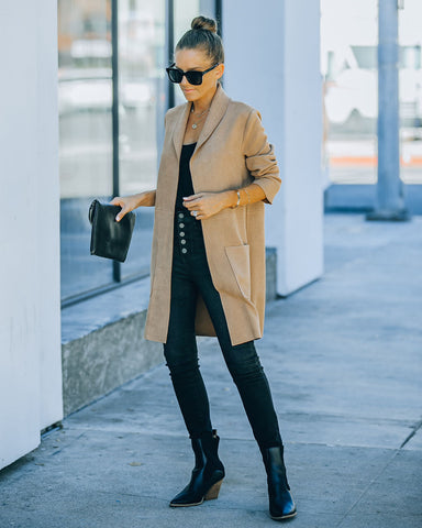 Vancouver Pocketed Coat - Tan