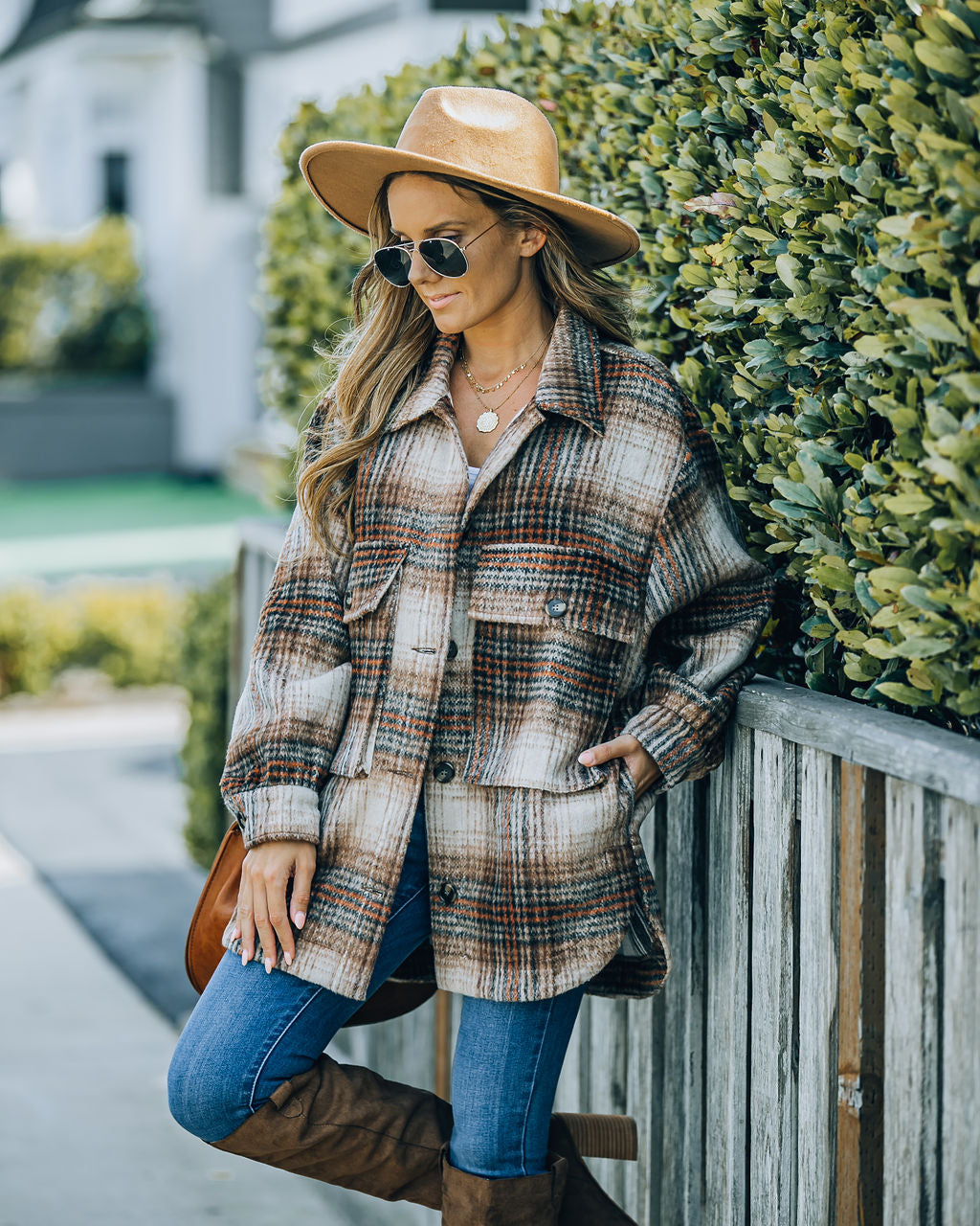 Worcester Pocketed Plaid Shacket