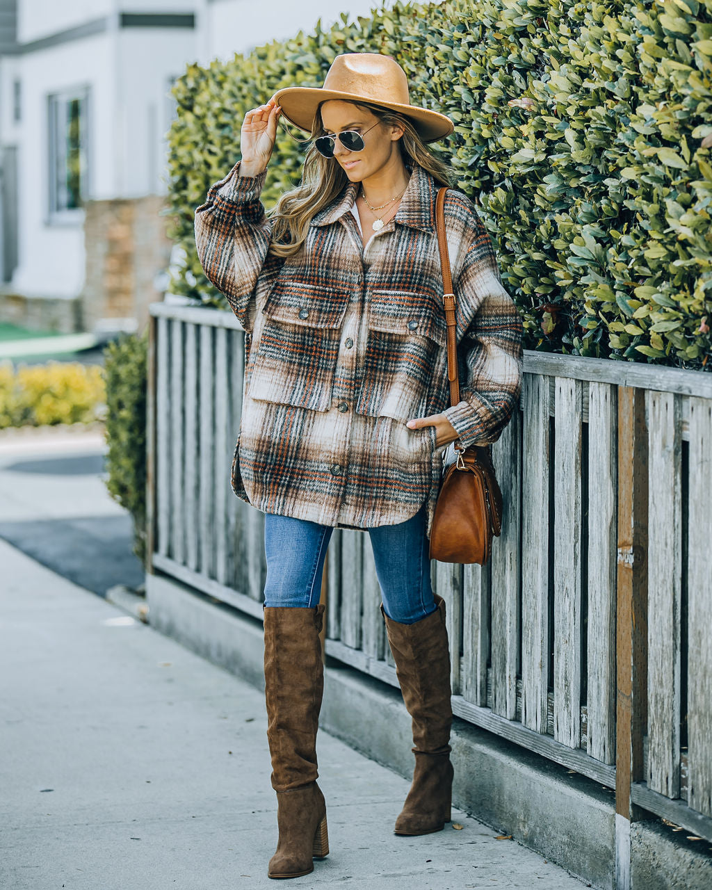 Worcester Pocketed Plaid Shacket