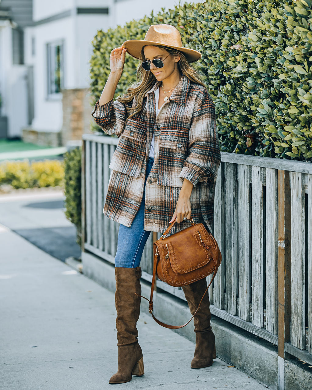 Worcester Pocketed Plaid Shacket