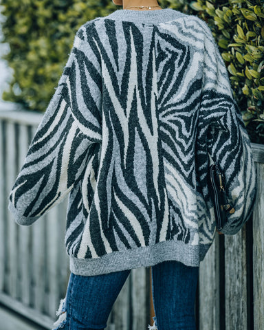 Zooley – Lässige Strickjacke mit Knopfleiste vorne 