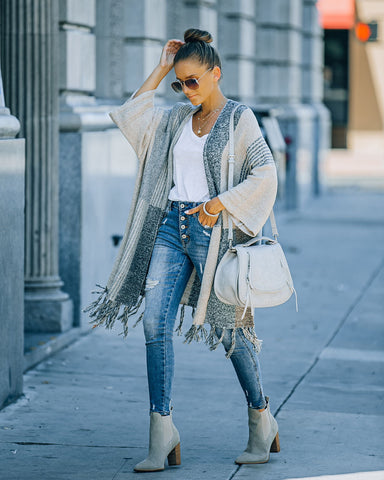 Ventura Fringe Knit Cardigan