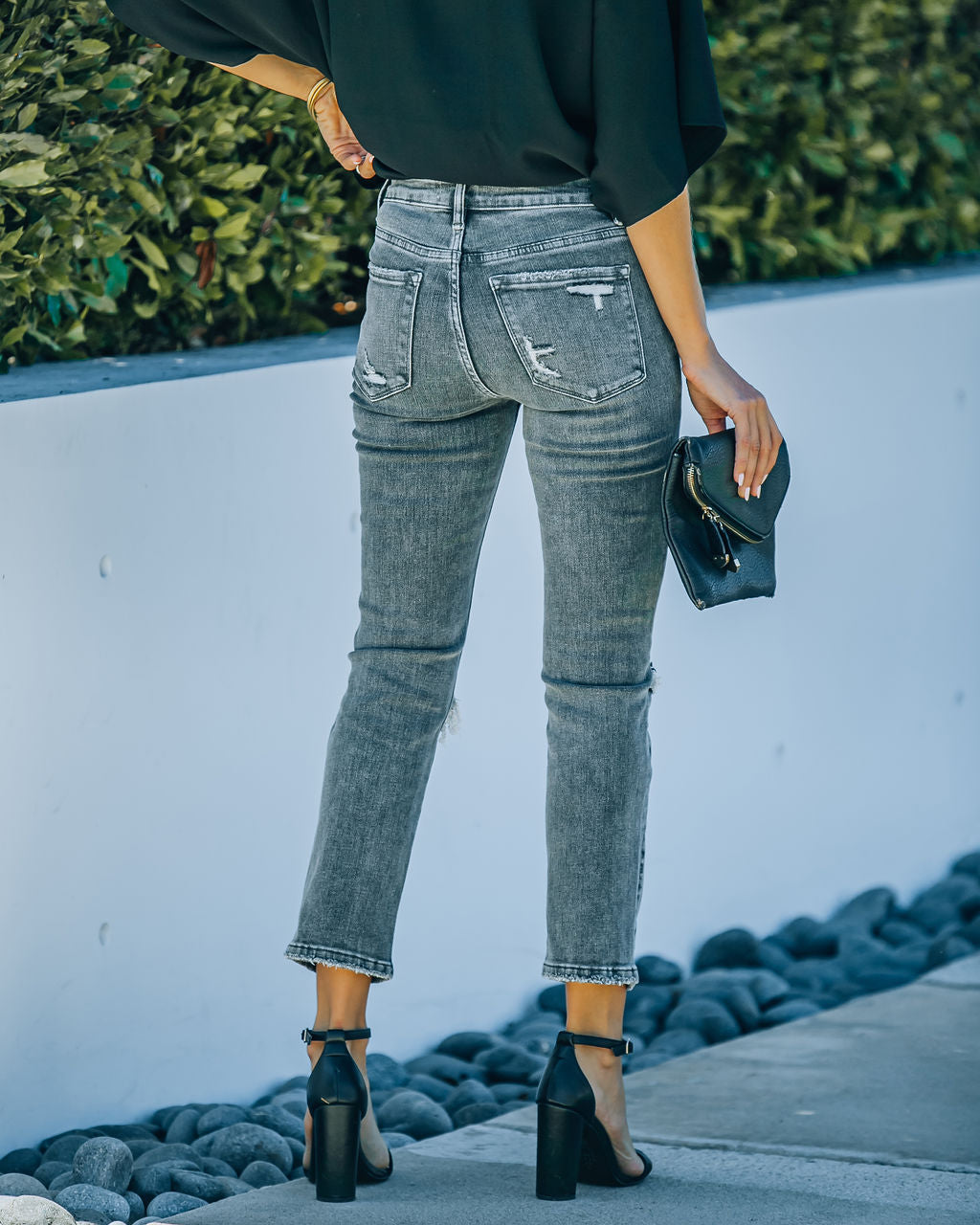 Victoria High Rise Straight Leg Denim