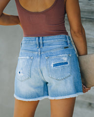 Tilda Ultra High Rise Distressed Denim Shorts