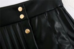 Ciara Vegan Leather Skirt