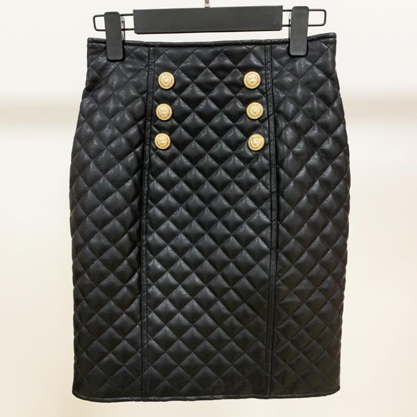 Arlene Quilted Leather Skirt