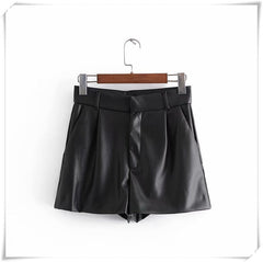 Cassandra Vegan Leather Shorts