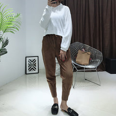 Isa Suede Jogger Pants