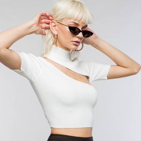 Sylvie Cut Out Knit Crop Top