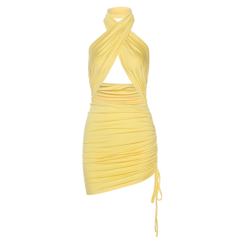 Linda Neckholderkleid mit Cut-Out