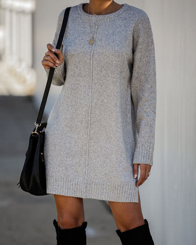 Smoky Mountain Sweater Dress - Grey