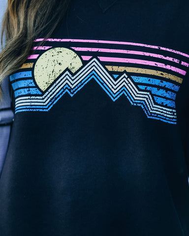 Watch The Sunset Cotton Blend Sweatshirt