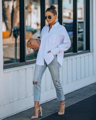 Surplus Cotton Collared Button Down Top