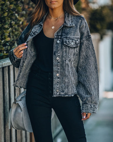 Tobias Distressed Relaxed Denim Jacket