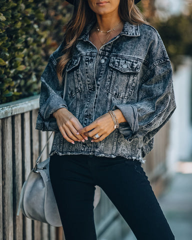 Tobias Distressed Relaxed Denim Jacket