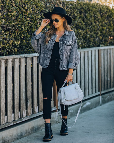 Tobias Distressed Relaxed Denim Jacket