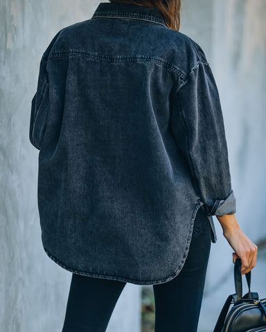 Treasure Today Cotton Denim Shacket