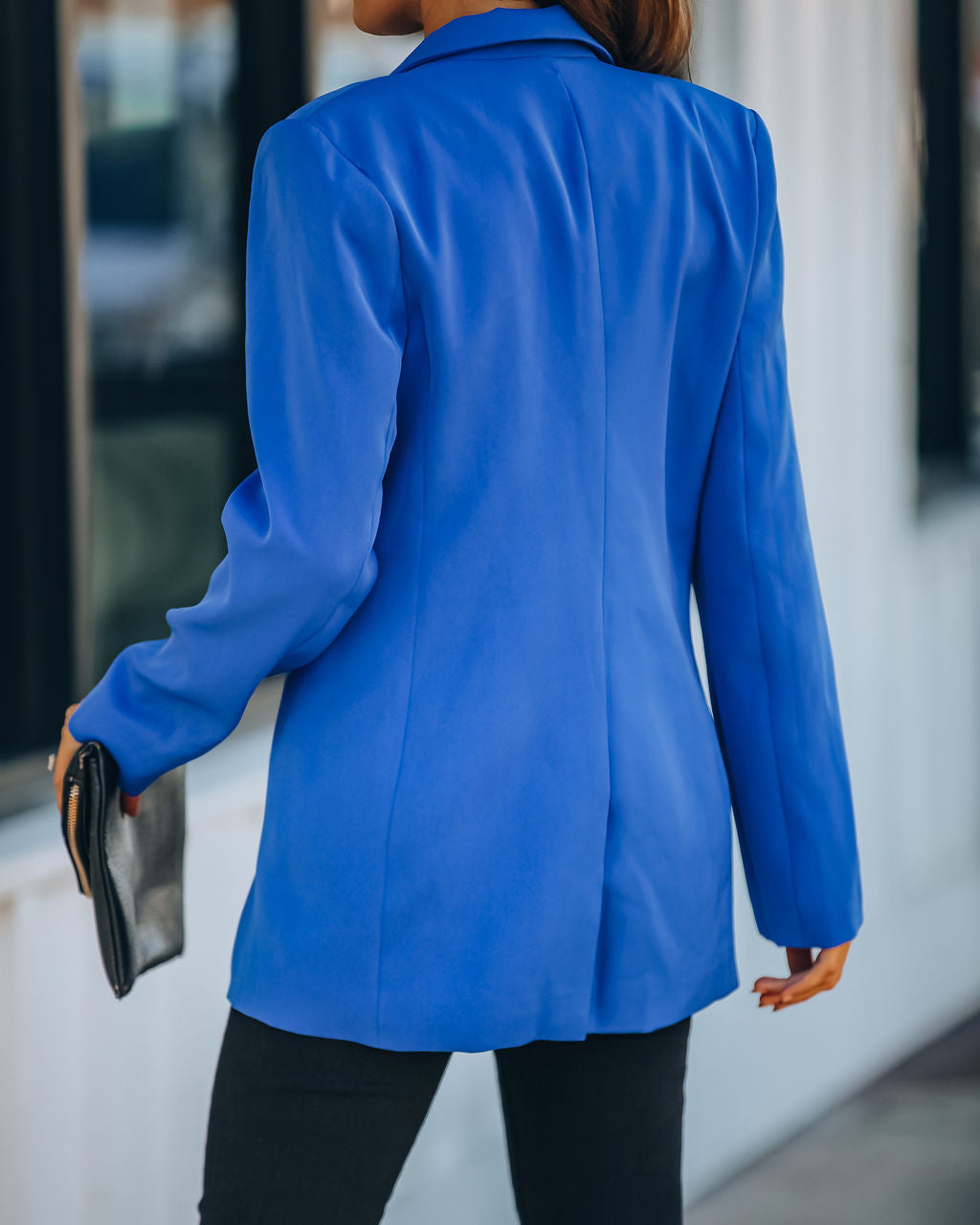 Standards Pocketed Blazer - Cobalt Blue