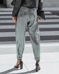 Zealous Pocketed Sequin Joggers