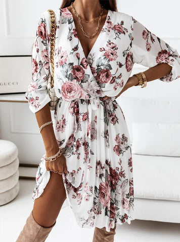 Truffle Floral Tie Dress