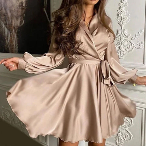 Special Event Satin Mini Dress