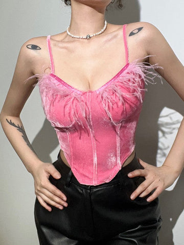 Solid Color Slim Strap Bottoming Vest