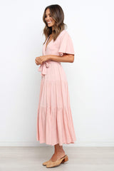 The Two Of Us Tiered Midi Dress
