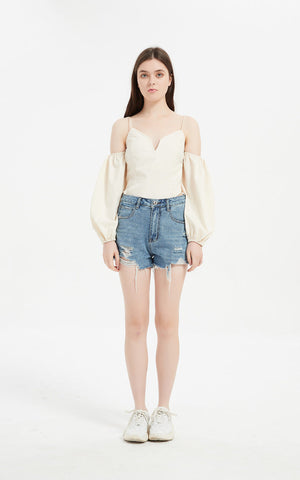 TITANIA KYALITE DENIM-SHORTS 