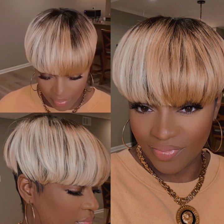 short straight hair full top headgear wig