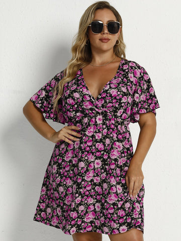 Sutton Printed Tie Dress