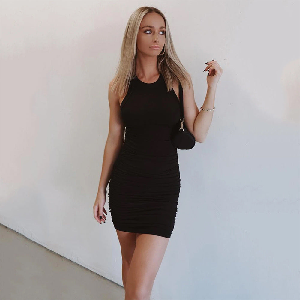 Sparks Bodycon Knit Dress - Black