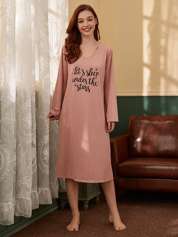 Slogan Night Dress