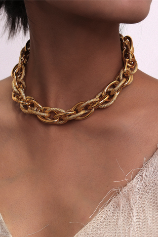 Punk Lock Choker Necklace