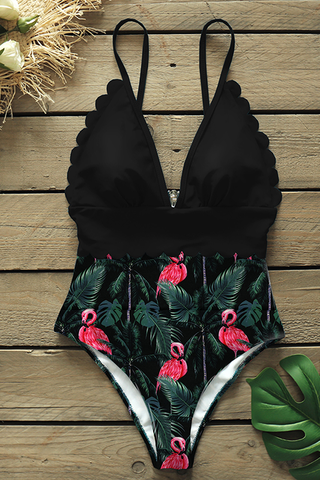 Floral Push Up Bathing Suit