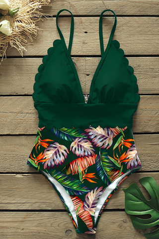 Floral Push Up Bathing Suit