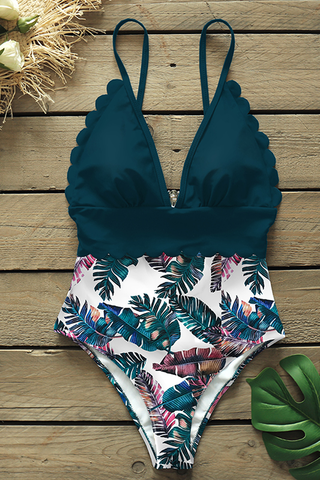 Floral Push Up Bathing Suit