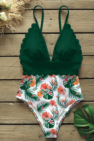 Floral Push Up Bathing Suit