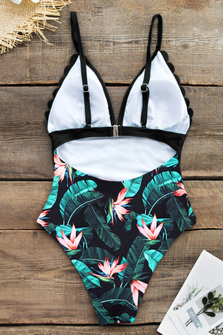 Floral Push Up Bathing Suit