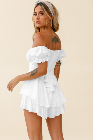 Boho Off Shoulder Romper